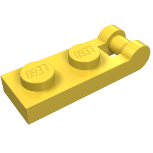 LEGO 60478 Plate, Modified 1 x 2 with Bar Handle on End in Yellow - Authentic LEGO Part