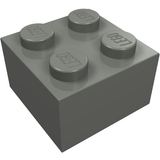 LEGO 3003 Brick 2 x 2 in Dark Bluish Gray - Authentic LEGO Part