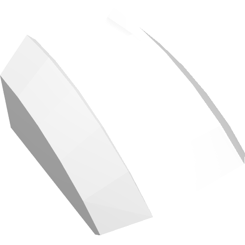 LEGO 30602 Slope, Curved 2 x 2 Lip in White - Authentic LEGO Part