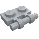 LEGO 2540 Plate, Modified 1 x 2 with Bar Handle on Side - Free Ends in Light Bluish Gray - Authentic LEGO Part