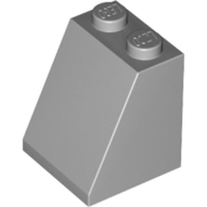 LEGO 3678b Slope 65 2 x 2 x 2 with Bottom Tube in Light Bluish Gray - Authentic LEGO Part