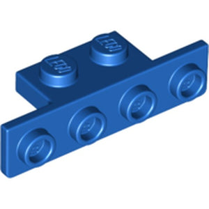LEGO 28802 Bracket 1 x 2 - 1 x 4 with Rounded Corners at the Bottom in Blue - Authentic LEGO Part