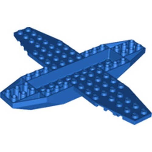 LEGO 35106 Aircraft Fuselage 4 x 16 x 1 with 2 x 10 Recessed Center and 8 x 4 Wings with Cutaways, 9 Holes - Main Product Image