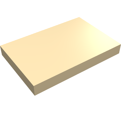 LEGO 26603 Tile 2 x 3 in Tan - Authentic LEGO Part