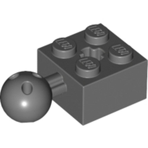 LEGO 57909b Technic, Brick Modified 2 x 2 with Ball Joint and Axle Hole with 6 Holes in Ball - Main Product Image