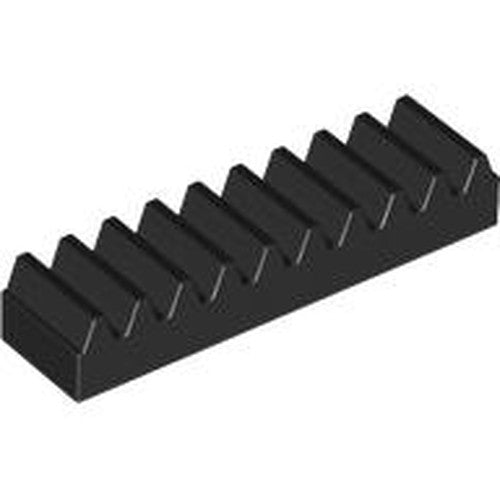 LEGO 3743 Technic, Gear Rack 1 x 4 in Black - Authentic LEGO Part