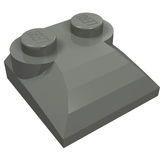 LEGO 47457 Slope, Curved 2 x 2 x 2/3 with 2 Studs and Curved Sides in Dark Bluish Gray - Authentic LEGO Part