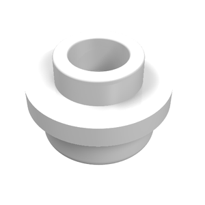 LEGO 85861 Plate, Round 1 x 1 with Open Stud in White - Authentic LEGO Part