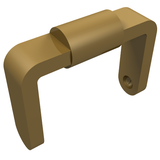 LEGO 95344 Minifigure, Utensil Bucket 1 x 1 x 1 Handle / Scooter Stand in Pearl Gold - Authentic LEGO Part