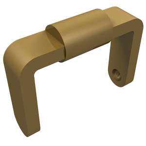 LEGO 95344 Minifigure, Utensil Bucket 1 x 1 x 1 Handle / Scooter Stand in Pearl Gold - Authentic LEGO Part