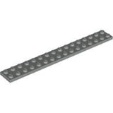 LEGO 4282 Plate 2 x 16 in Light Gray - Authentic LEGO Part