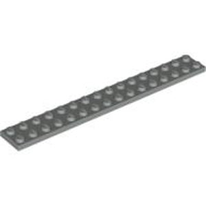 LEGO 4282 Plate 2 x 16 in Light Gray - Authentic LEGO Part