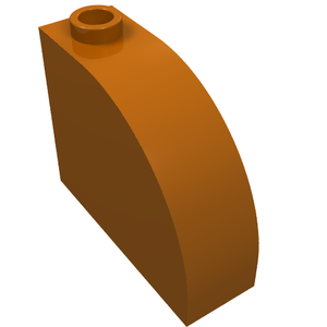 LEGO 33243 Slope, Curved 3 x 1 x 2 with Hollow Stud in Dark Orange - Authentic LEGO Part