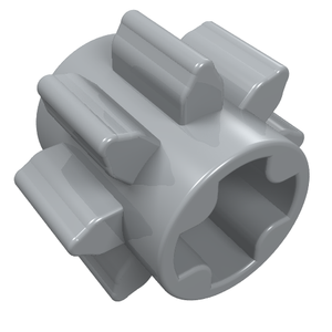 LEGO 3647 Technic, Gear 8 Tooth in Light Bluish Gray - Authentic LEGO Part