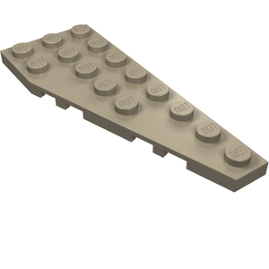 LEGO 50304 Wedge, Plate 8 x 3 Pentagonal Right in Dark Tan - Authentic LEGO Part