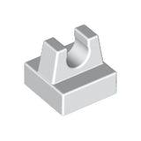 LEGO 2555 Tile, Modified 1 x 1 with Clip in White - Authentic LEGO Part