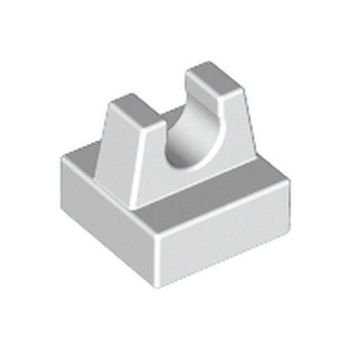 LEGO 2555 Tile, Modified 1 x 1 with Clip in White - Authentic LEGO Part