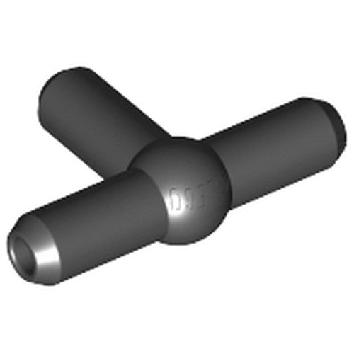 LEGO 4697b Pneumatic T Piece Second Version (T Bar with Ball in Center) in Black - Authentic LEGO Part