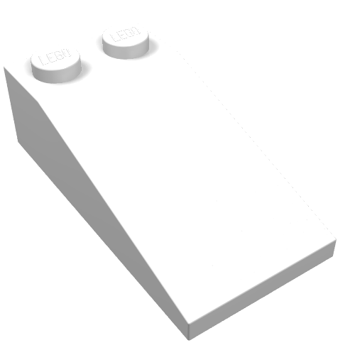 LEGO 30363 Slope 18 4 x 2 in White - Authentic LEGO Part