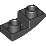 LEGO 24201 Slope, Curved 2 x 1 x 2/3 Inverted in Black - Authentic LEGO Part