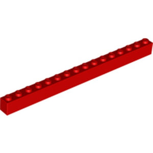 LEGO 2465 Brick 1 x 16 in Red - Authentic LEGO Part