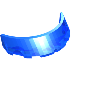 LEGO 62360 Windscreen 3 x 6 x 1 Curved in Trans-Dark Blue - Authentic LEGO Part