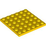 LEGO 3958 Plate 6 x 6 in Yellow - Authentic LEGO Part