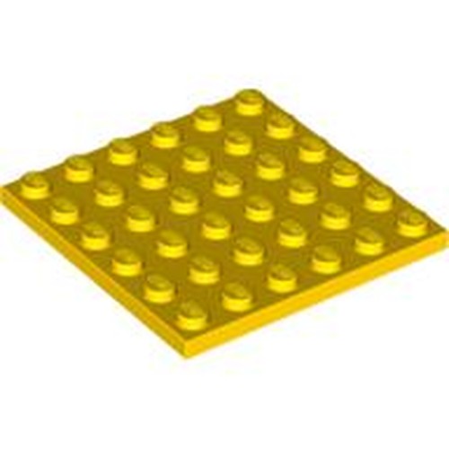 LEGO 3958 Plate 6 x 6 in Yellow - Authentic LEGO Part
