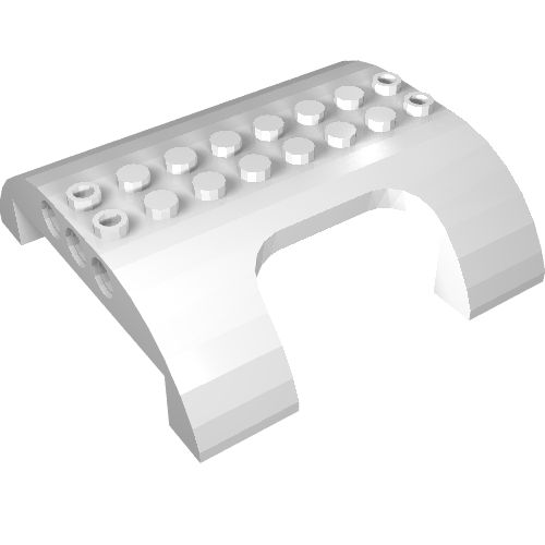 LEGO 54096 Slope, Curved 8 x 8 x 2 Double with Cutout - Main Product Image