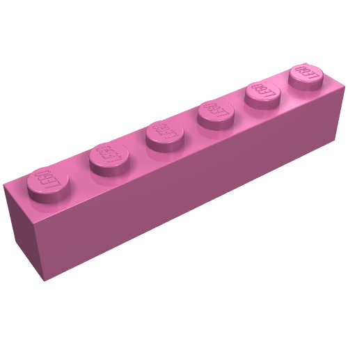 LEGO 3009 Brick 1 x 6 in Light Purple - Authentic LEGO Part