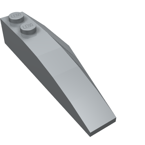LEGO 41748 Wedge 6 x 2 Left in Pearl Light Gray - Authentic LEGO Part