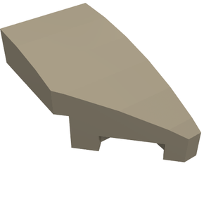 LEGO 29119 Wedge 2 x 1 x 2/3 Right in Dark Tan - Authentic LEGO Part