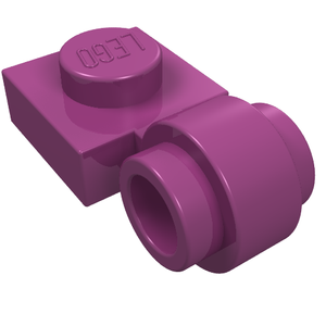 LEGO 4081b Plate, Modified 1 x 1 with Light Attachment - Thick Ring in Magenta - Authentic LEGO Part