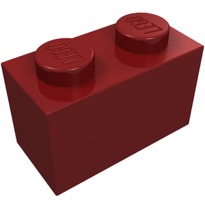 LEGO 3004 Brick 1 x 2 in Dark Red - Authentic LEGO Part