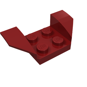 LEGO 41854 Vehicle, Mudguard 2 x 4 with Flared Wings in Dark Red - Authentic LEGO Part