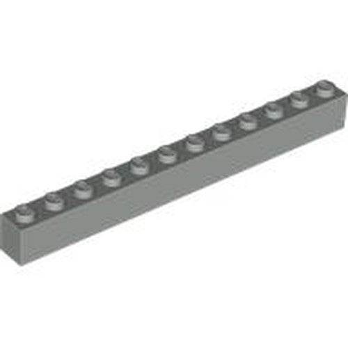 LEGO 6112 Brick 1 x 12 in Light Gray - Authentic LEGO Part