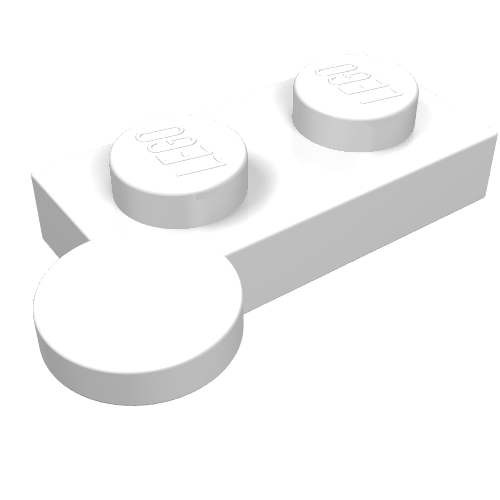 LEGO 2430 Hinge Plate 1 x 4 Swivel Top in White - Authentic LEGO Part