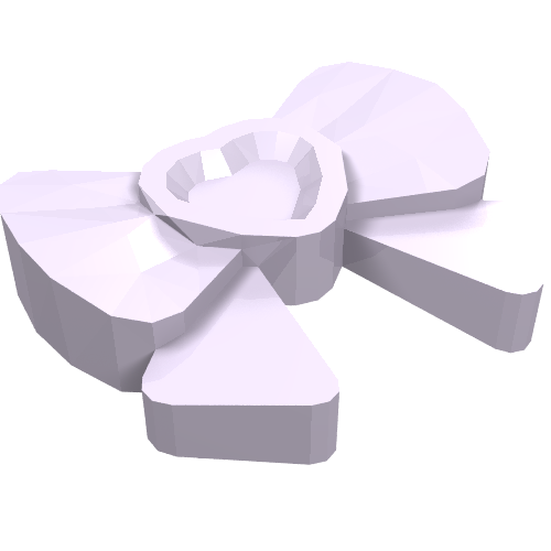 LEGO 11618 Friends Accessories Hair Decoration, Bow with Heart, Long Ribbon, and Small Pin in Lavender - Authentic LEGO Part