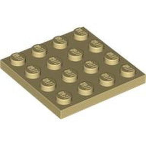 LEGO 3031 Plate 4 x 4 in Tan - Authentic LEGO Part