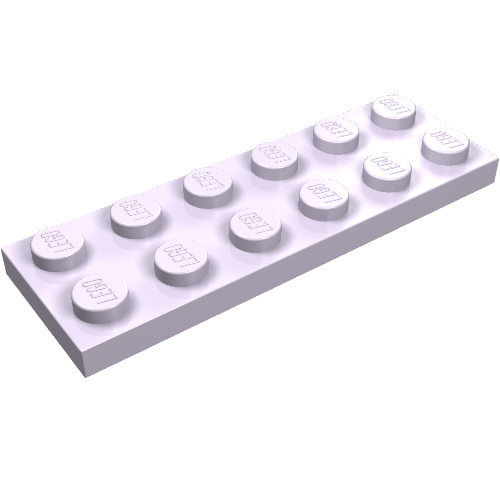 LEGO 3795 Plate 2 x 6 in Lavender - Authentic LEGO Part