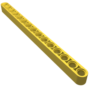LEGO 32278 Technic, Liftarm Thick 1 x 15 in Yellow - Authentic LEGO Part