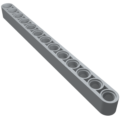 LEGO 41239 Technic, Liftarm Thick 1 x 13 in Light Bluish Gray - Authentic LEGO Part