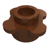 LEGO 33291 Plate, Round 1 x 1 with Flower Edge (4 Knobs / Petals) - Main Product Image