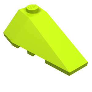 LEGO 43711 Wedge 4 x 2 Triple Right in Lime - Authentic LEGO Part