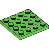 LEGO 3031 Plate 4 x 4 in Bright Green - Authentic LEGO Part