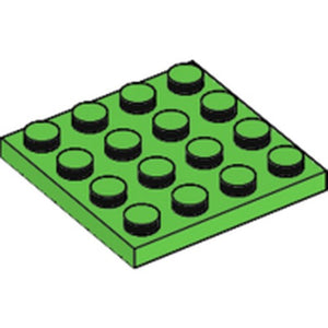 LEGO 3031 Plate 4 x 4 in Bright Green - Authentic LEGO Part