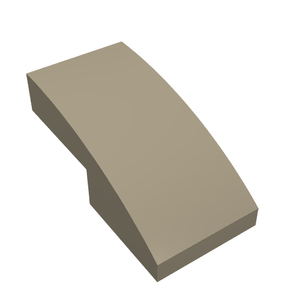 LEGO 11477 Slope, Curved 2 x 1 x 2/3 in Dark Tan - Authentic LEGO Part
