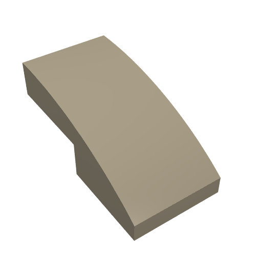 LEGO 11477 Slope, Curved 2 x 1 x 2/3 in Dark Tan - Authentic LEGO Part