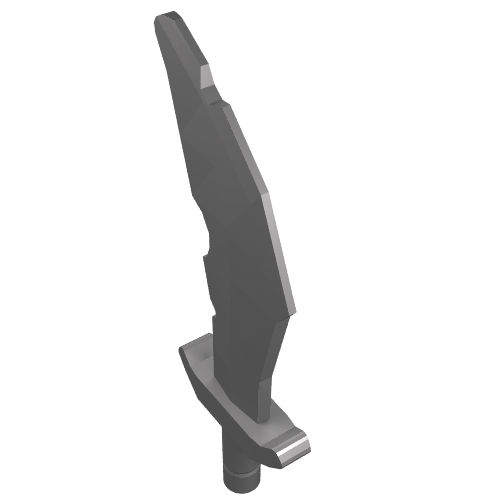 LEGO 60752 Minifigure, Weapon Sword, Scimitar with Nicks - Main Product Image