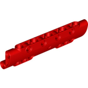 LEGO 11954 Technic, Panel Curved 11 x 3 with 10 Pin Holes through Panel Surface in Red - Authentic LEGO Part